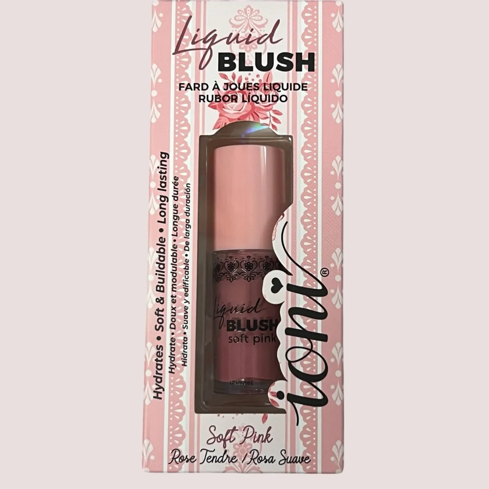 Ioni Liquid Blush Duo Set Soft Pink & Rosette Hydrating Buildable Long Lasting